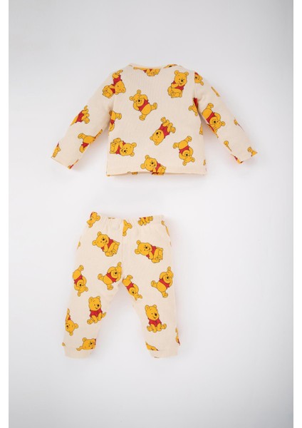 Erkek Bebek Disney Winnie The Pooh Kısa Kollu Fitilli Kaşkorse 2'li Pijama Takım Z4291A223SP