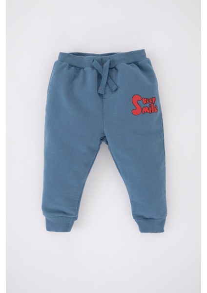 Erkek Bebek Baskılı Sweatshirt Eşofman Alt 2'li Takım Z1952A223SP