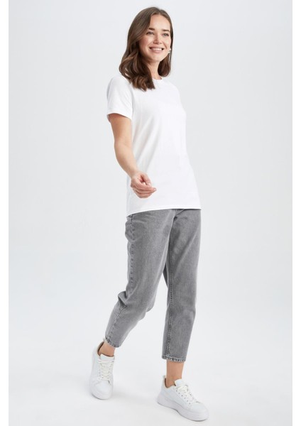 Paperbag Fit Yüksek Bel Jean %100 Pamuk Pantolon Y9493AZ23SP fırsatları