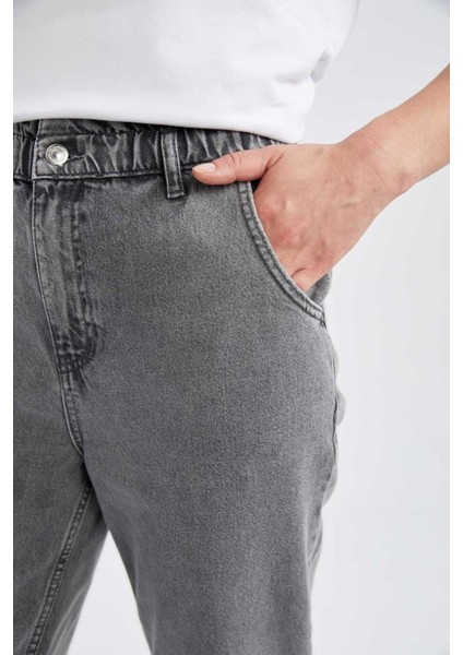 Paperbag Fit Yüksek Bel Jean %100 Pamuk Pantolon Y9493AZ23SP indirimleri