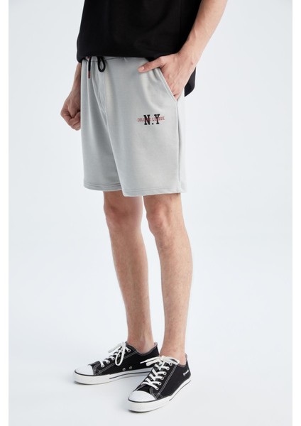 Slim Fit Dar Paça Şort Y1131AZ22HS