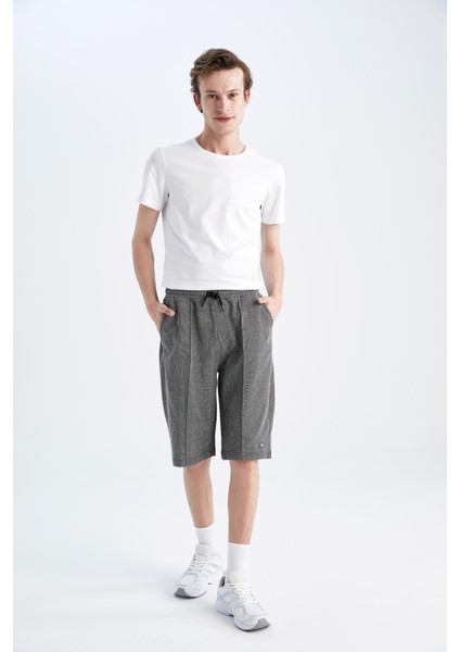 Slim Fit Uzun Şort Y1123AZ22HS