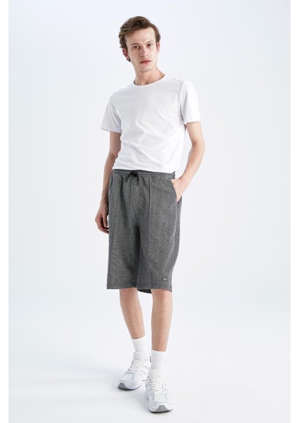 Slim Fit Uzun Şort Y1123AZ22HS