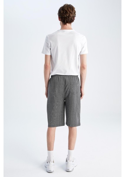 Slim Fit Uzun Şort Y1123AZ22HS