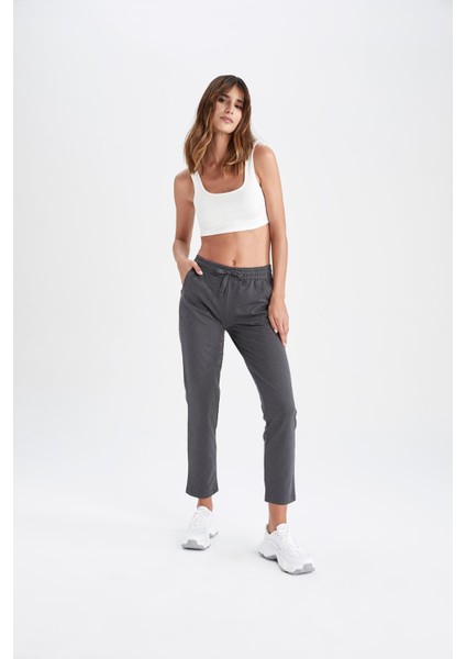 Büyük Beden Regular Fit Cepli Geri Dönüşümlü Beli Bağcıklı Eşofman Alt L5488AZ22AU modelleri