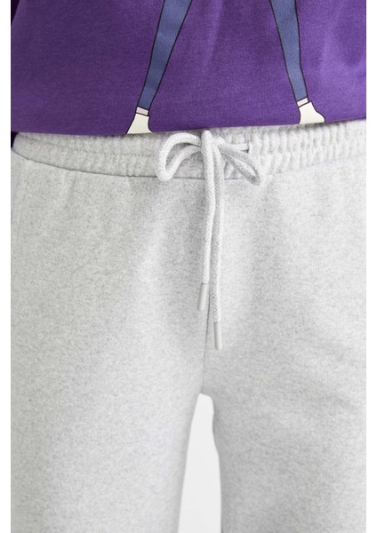 Beli Bağcıklı Cepli Relax Fit İçi Yumuşak Tüylü Jogger Eşofman Altı W1505AZ22WN fırsatları