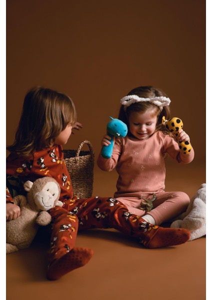 Erkek Bebek Disney Mickey & Minnie Pijama Takım Y6225A222AU fırsatları