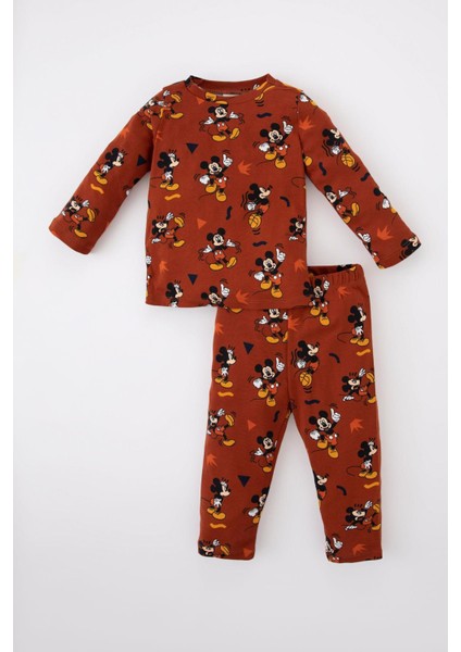 Erkek Bebek Disney Mickey & Minnie Pijama Takım Y6225A222AU indirimleri