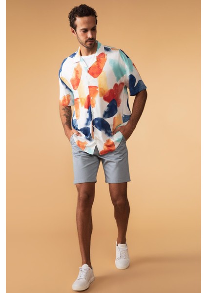 Slim Fit Şort Y1313AZ22SM