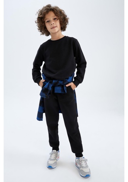 Erkek Çocuk Bisiklet Yaka Kalın Sweatshirt Z4750A623SP