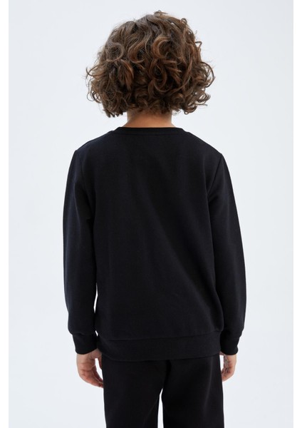 Erkek Çocuk Bisiklet Yaka Kalın Sweatshirt Z4750A623SP