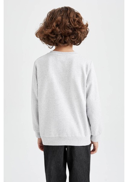 Erkek Çocuk Bisiklet Yaka Kalın Sweatshirt Z4750A623SP