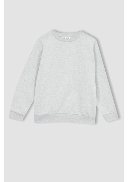 Erkek Çocuk Bisiklet Yaka Kalın Sweatshirt Z4750A623SP