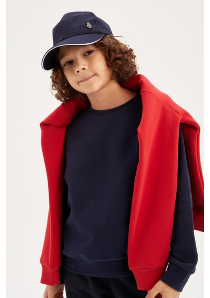 Erkek Çocuk Bisiklet Yaka Kalın Sweatshirt Z4750A623SP