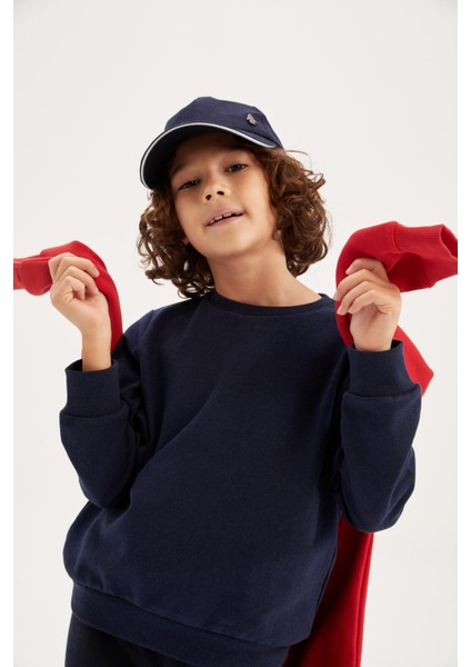 Erkek Çocuk Bisiklet Yaka Kalın Sweatshirt Z4750A623SP fırsatları