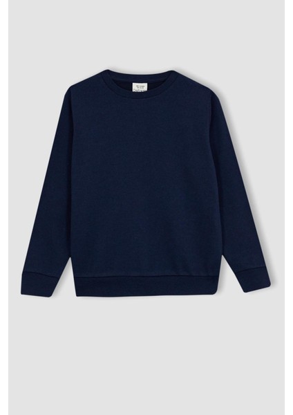 Erkek Çocuk Bisiklet Yaka Kalın Sweatshirt Z4750A623SP