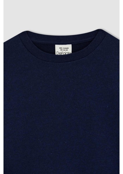 Erkek Çocuk Bisiklet Yaka Kalın Sweatshirt Z4750A623SP