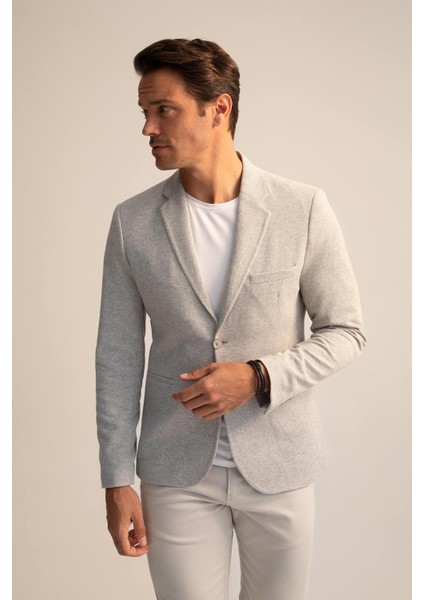 Slim Fit Astarlı Blazer Ceket N0503AZ22AU