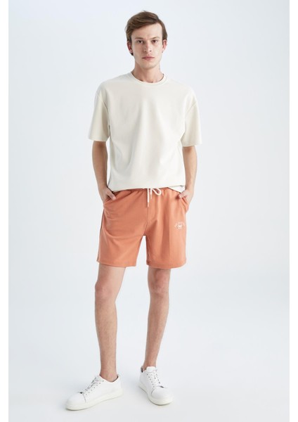 Boxy Fit Bisiklet Yaka Kısa Kollu Pamuklu Penye Tişört X3926AZ22AU fiyatları