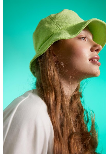 Kadın Pamuklu Bucket Şapka W8963AZ22SM