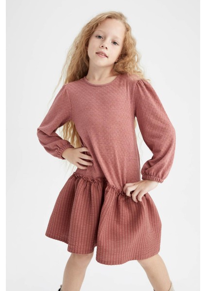 Kız Çocuk Pamuklu Elbise Y7714A622AU