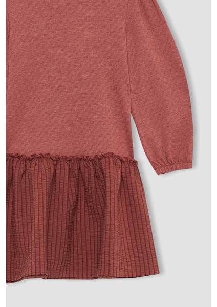 Kız Çocuk Pamuklu Elbise Y7714A622AU