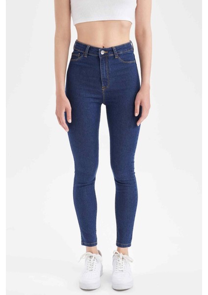 Super Skinny Fit Yüksek Bel Jean Pantolon X0797AZ22SP