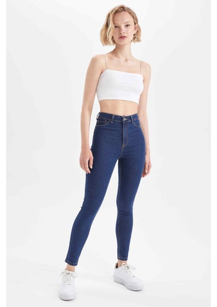 Super Skinny Fit Yüksek Bel Jean Pantolon X0797AZ22SP
