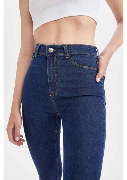 Super Skinny Fit Yüksek Bel Jean Pantolon X0797AZ22SP
