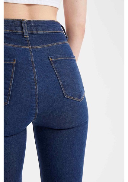Super Skinny Fit Yüksek Bel Jean Pantolon X0797AZ22SP