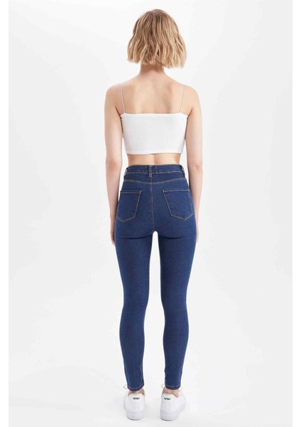 Super Skinny Fit Yüksek Bel Jean Pantolon X0797AZ22SP