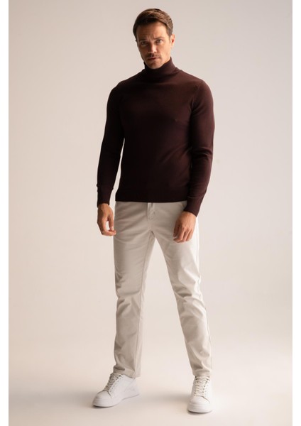 Slim Fit Balıkçı Yaka Triko Kazak R1124AZ22WN fiyatları