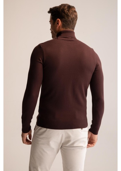 Slim Fit Balıkçı Yaka Triko Kazak R1124AZ22WN indirimleri