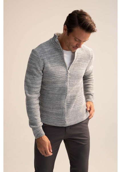Regular Fit Yarım Balıkçı Yaka Hırka R1195AZ22WN