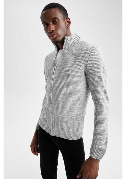 Regular Fit Yarım Balıkçı Yaka Hırka R1195AZ22WN