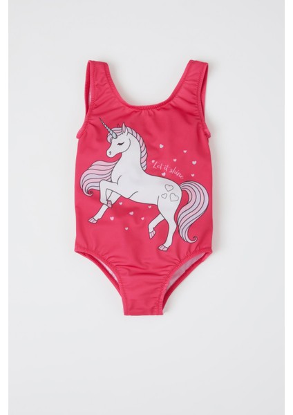Kız Bebek Unicorn Baskılı Mayo W8244A222SM