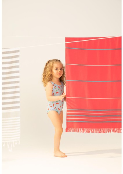 Kız Bebek Kiraz Desenli Mayo W8245A222SM