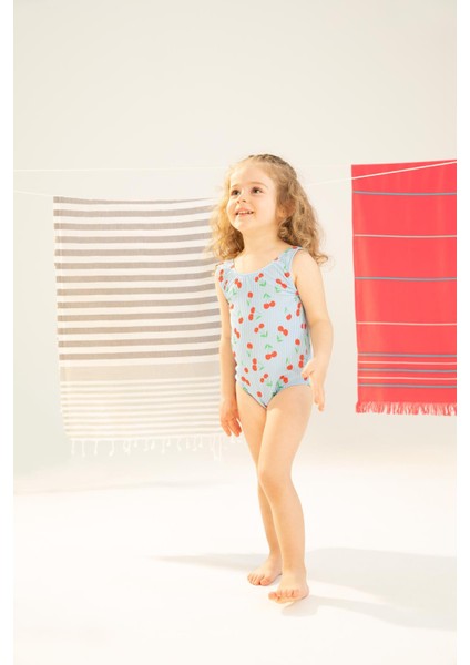 Kız Bebek Kiraz Desenli Mayo W8245A222SM fiyatları