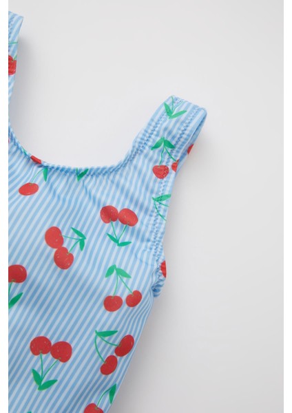 Kız Bebek Kiraz Desenli Mayo W8245A222SM