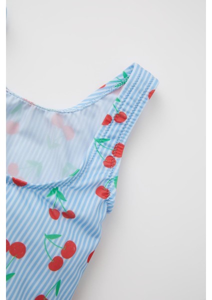 Kız Bebek Kiraz Desenli Mayo W8245A222SM