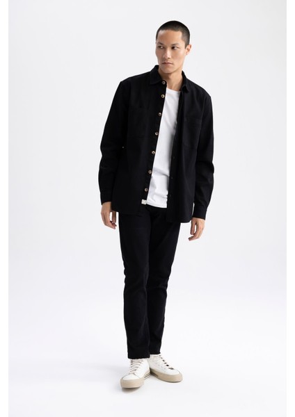 Regular Fit Uzun Kollu %100 Pamuk Gömlek W7830AZ23SP