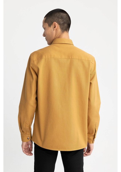 Regular Fit Uzun Kollu %100 Pamuk Gömlek W7830AZ23SP