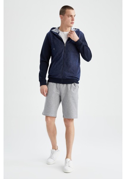 Regular Fit Kapüşonlu Fermuarlı Sweatshirt W3170AZ22SP fiyatları