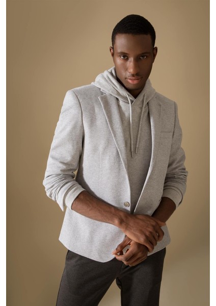 Slim Fit Dokulu Blazer Ceket N0503AZ22SP modelleri