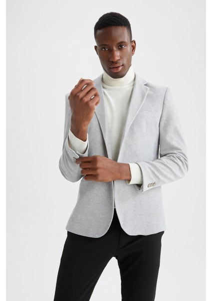 Slim Fit Dokulu Blazer Ceket N0503AZ22SP