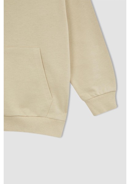 Erkek Çocuk Oversize Fit Basic Kapüşonlu Baskılı Sweatshirt W6859A622SP modelleri