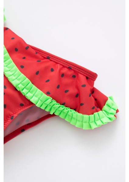 Kız Bebek Regular Fit Karpuz Desenli Bikini Takım W8231A222SM fiyatları