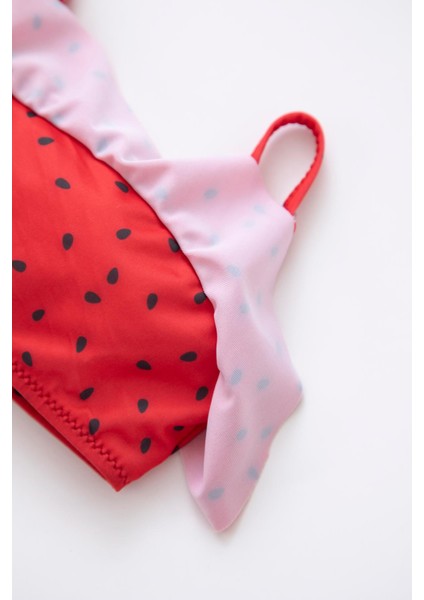 Kız Bebek Regular Fit Karpuz Desenli Bikini Takım W8231A222SM fırsatları