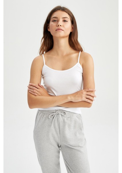 Fall in Love İp Askılı Klasik Slim Fit Pamuklu Atlet M6858AZ22AU