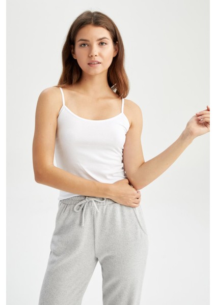 Fall in Love İp Askılı Klasik Slim Fit Pamuklu Atlet M6858AZ22AU fırsatları